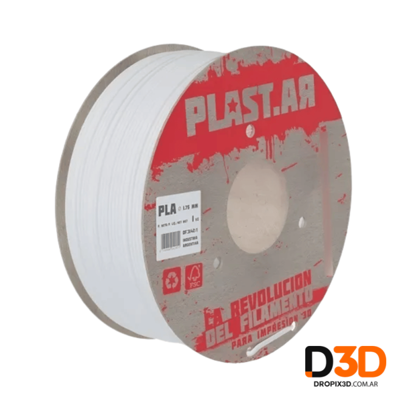 Filamento PLA PlasTar 1kg  Argentina | Calidad Premium DroPix 3D