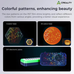 Cama Fleje Pei + Pei Estrellas Colores Creality k1c 235x235mm | DroPix