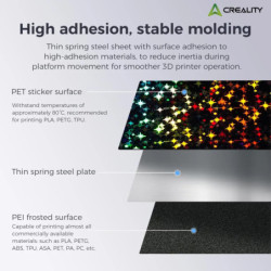 Cama Fleje Pei + Pei Estrellas Colores Creality k1c 235x235mm | DroPix