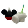 Kit Baño Mickey Porta Cepillo con Dispenser