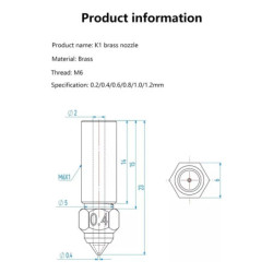 Nozzle Ender 3 V3 Ke K1 | DroPix 3D