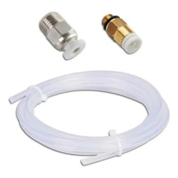 COMBO Tubo Teflon Ptfe 50cm Con Acople Racor Pc4 M6-pc4 M10 | DroPix 3