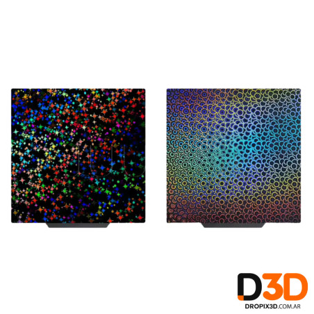 Cama Fleje Doble Pei Rugoso Acero 235x235mm Simil Creality Elegoo | Dr