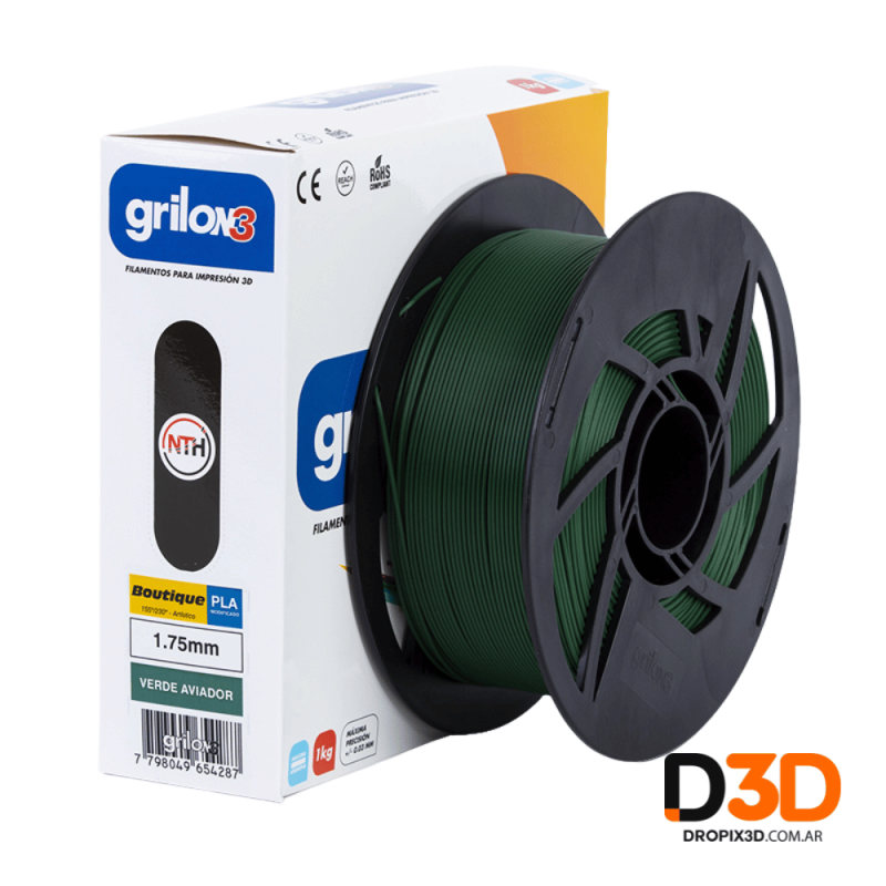 Filamento PLA Boutique Grilon3 1kg | Colores Premium y Excelente Calidad | DroPix 3D