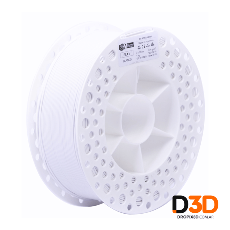 Filamento PLA+ 3NMax 1kg | Mayor Resistencia y Calidad | DroPix 3D Mar del Plata