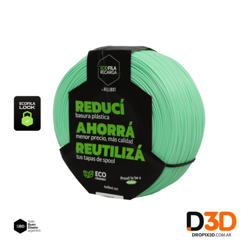 Filamento PLA Hellbot Lock 1kg | Precisión, Colores Vibrantes y Fácil Impresión