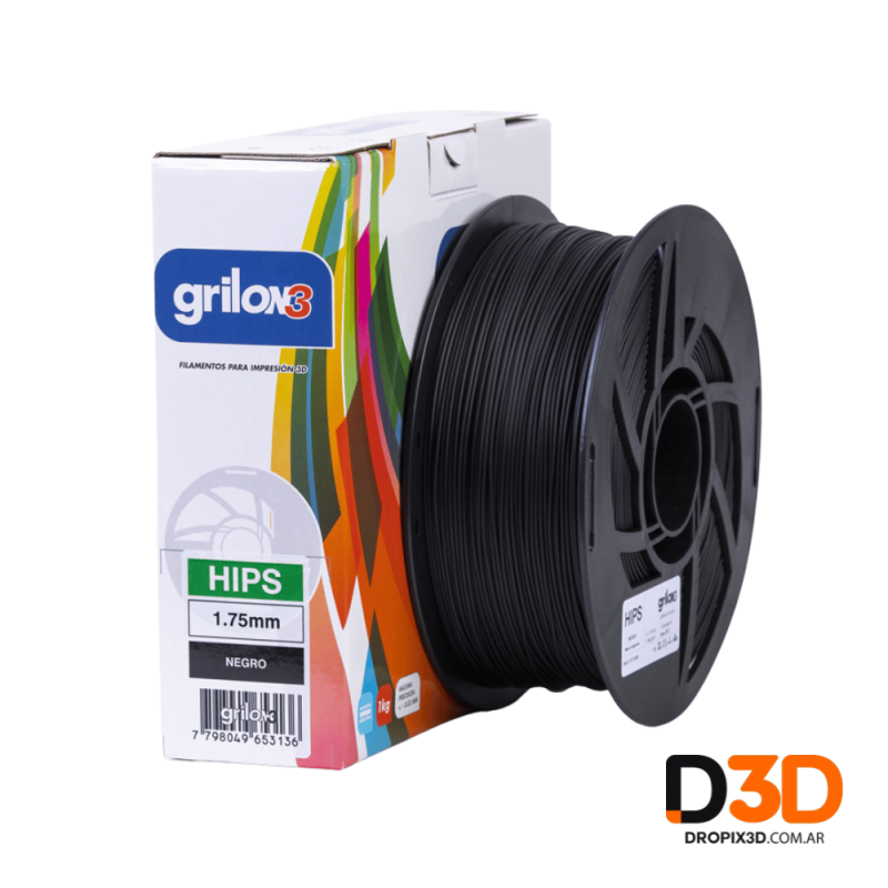 Filamento HIPS Grilon3 1kg Argentina | Soporte Soluble | DroPix 3D