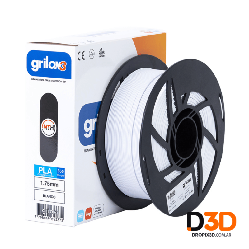 Filamento PLA+ 850 Grilon3 1kg 2,5kg | Mayor Resistencia y Precisión | DroPix 3D