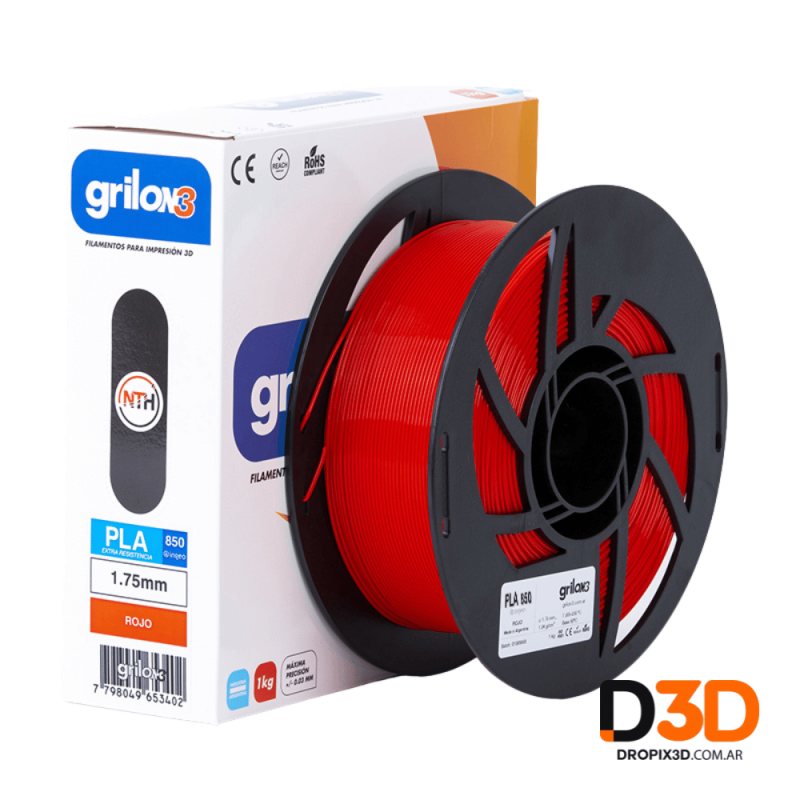 Filamento PLA+ 850 Grilon3 1kg 2,5kg | Mayor Resistencia y Precisión | DroPix 3D