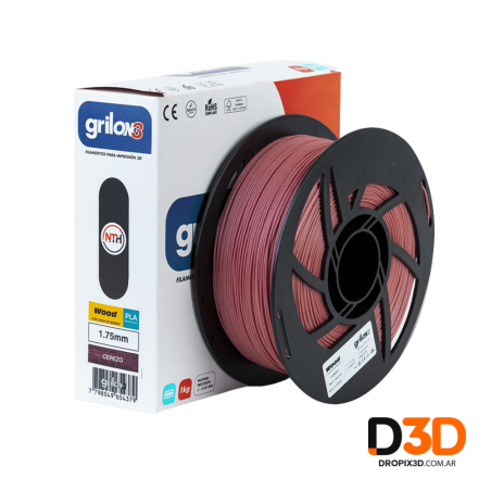 Filamento PLA Wood Grilon3 1kg en Argentina | Efecto Madera | DroPix 3D