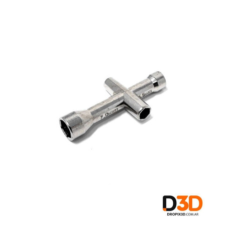 Llave Cruz para Nozzle Volcano | Herramienta Boquilla 3D | DroPix 3D