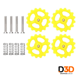 Kit x4 Resorte Perilla Grande Tornillo