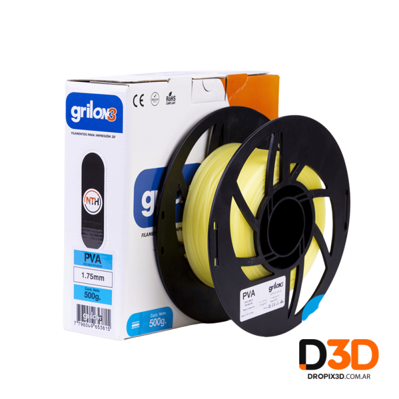 Filamento PVA Grilon3 | Soporte Soluble Impresión 3D DroPix 3D
