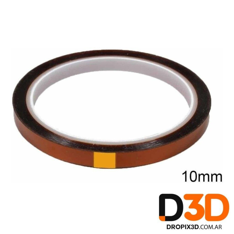 Cinta Térmica Kapton 10mm para Impresoras 3D | Alta Resistencia | DroPix 3D