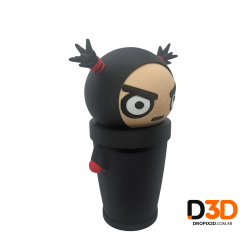 Vaso Garu | Diseño Original del Personaje de Pucca