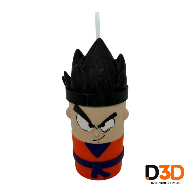 Vaso Goku Impreso en 3D | Fan Art Único de Dragon Ball