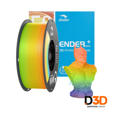 Filamento PLA Rainbow Ender 1Kg Multicolor | DroPix 3D Mar del Plata