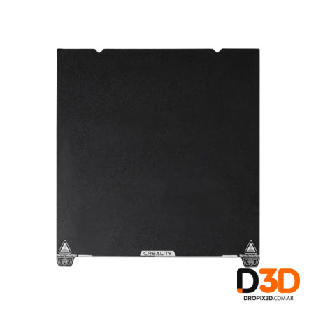 Cama Fleje Doble PEI Rugoso 235x235mm Acero | Símil Creality / Elegoo | DroPix 3D Mar del Plata