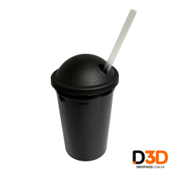 Vaso Milkshake Polimero Interior Color Negro