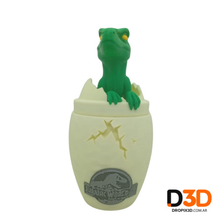 Vaso Huevo Dinosaurio