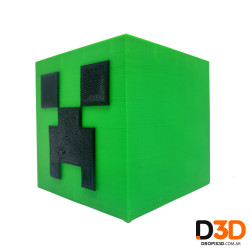 Lampara Velador Minecraft Creeper