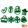 Pack Cortantes de Masas Navidad