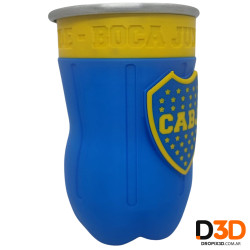 Chop Aluminio Botella Cortada Boca Juniors