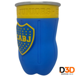 Chop Aluminio Botella Cortada Boca Juniors