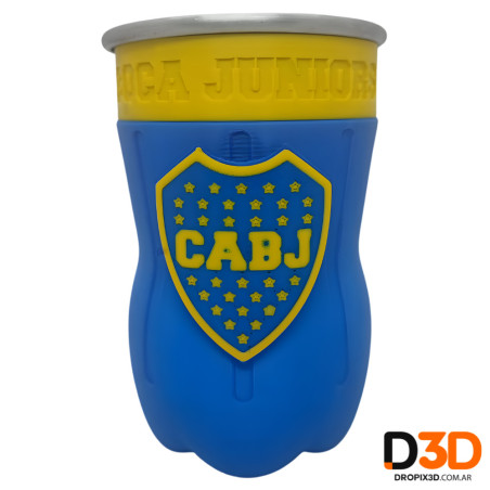 Chop Aluminio Botella Cortada Boca Juniors