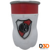 Chop Aluminio Botella Cortada River Plate