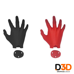 Soporte Pelota Pared Mano