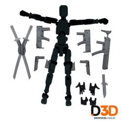 Dummy Articulado con Accesorios