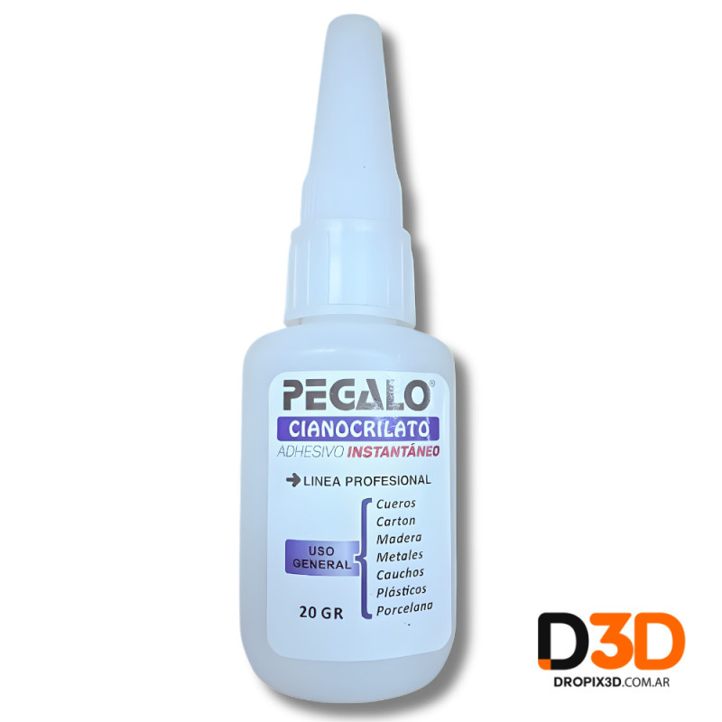 Adhesivo Instantáneo Cianocrilato Pegalo 20gr | DroPix 3D