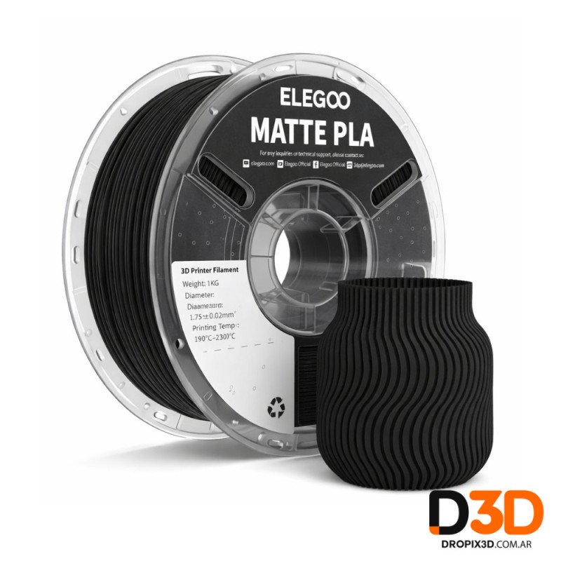 Filamento PLA Elegoo Matte 1kg | DroPix 3D Mar del Plata