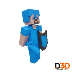Figura Minecraft Steve Articulado 15cm