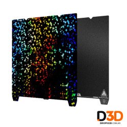 Cama Fleje Doble PEI Rugoso 235x235mm Acero | Símil Creality / Elegoo | DroPix 3D Mar del Plata