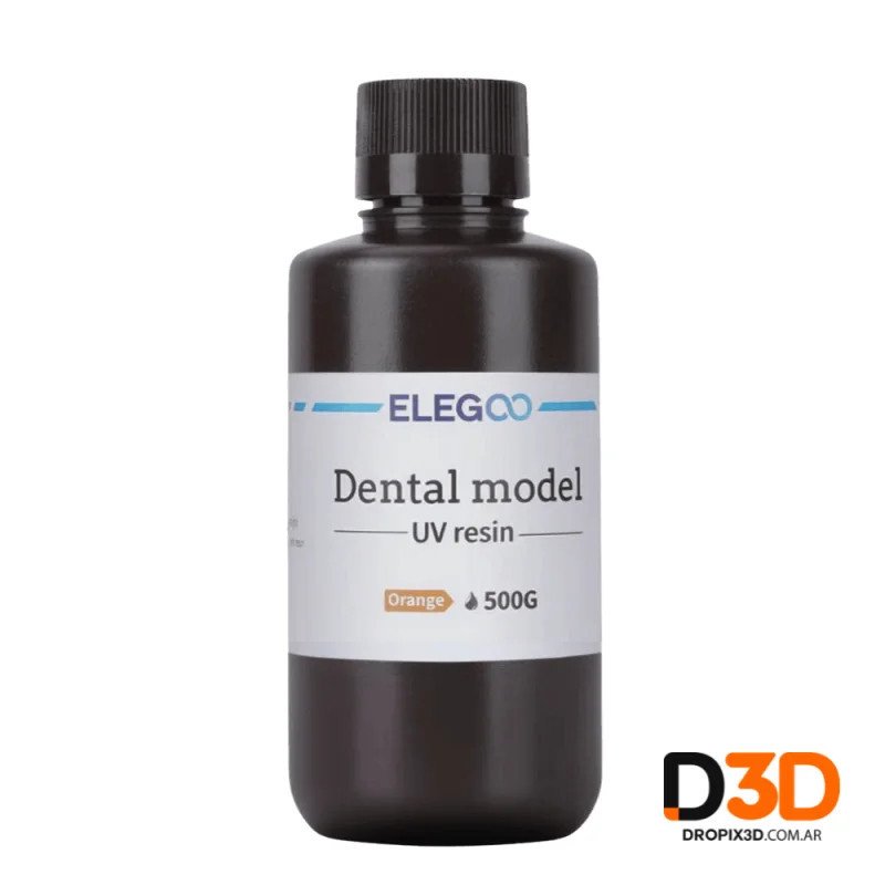 Resina Elegoo Dental UV 500g Naranja | DroPix 3D Mar del Plata