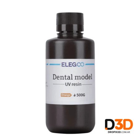 Resina Elegoo Dental UV 500g Naranja | DroPix 3D Mar del Plata