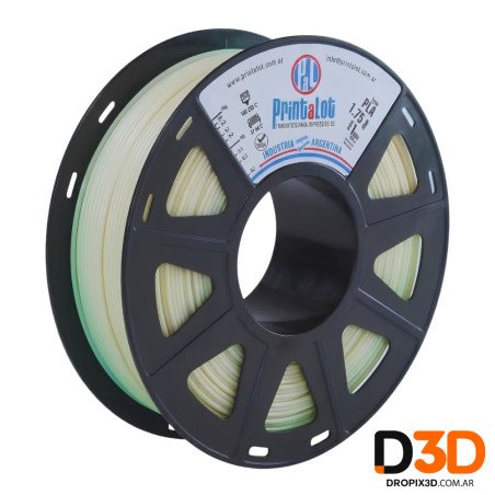 Filamento PLA Glow in the Dark Printalot 250g | Brilla en la Oscuridad | DroPix 3D