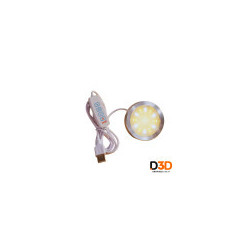 Luz Led Usb Blanco Calido 10w | DroPix 3D