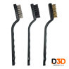 Kit x3 Cepillo Alambre Cobre Nylon | DroPix 3D