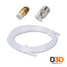 COMBO Tubo Teflon Ptfe 50cm Con Acople Racor Pc4 M6-pc4 M10 | DroPix 3