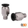 Acople Neumatico Racor Pc4 M6 Pasante | DroPix 3D