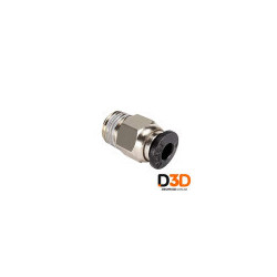 Acople Neumatico Racor Pc4 M10 Pasante | DroPix 3D